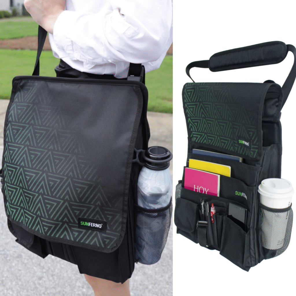 Car Front Seat Organizer, Hanging Car Organizer with Multiple Pockets for Storing Documents Laptop - Car Office Organizer