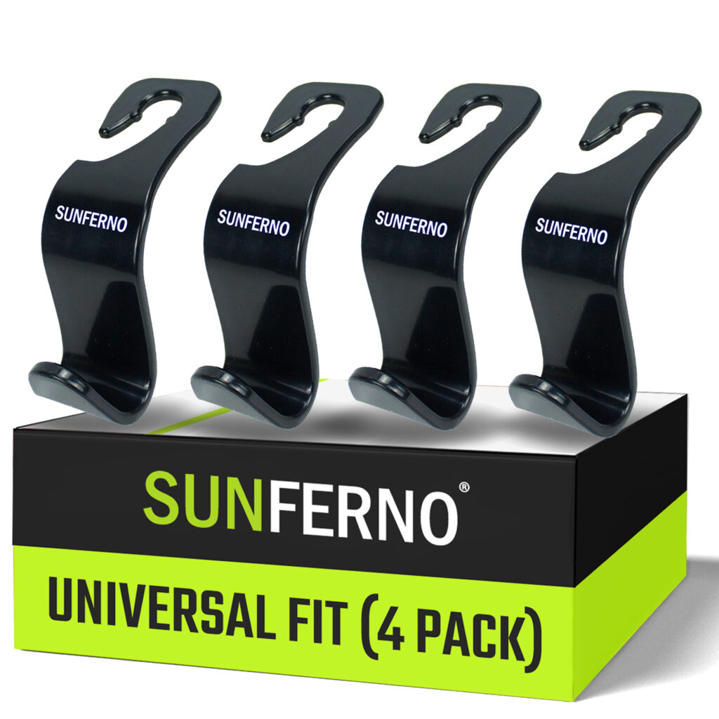 Sunferno Car Headrest hooks for car organization